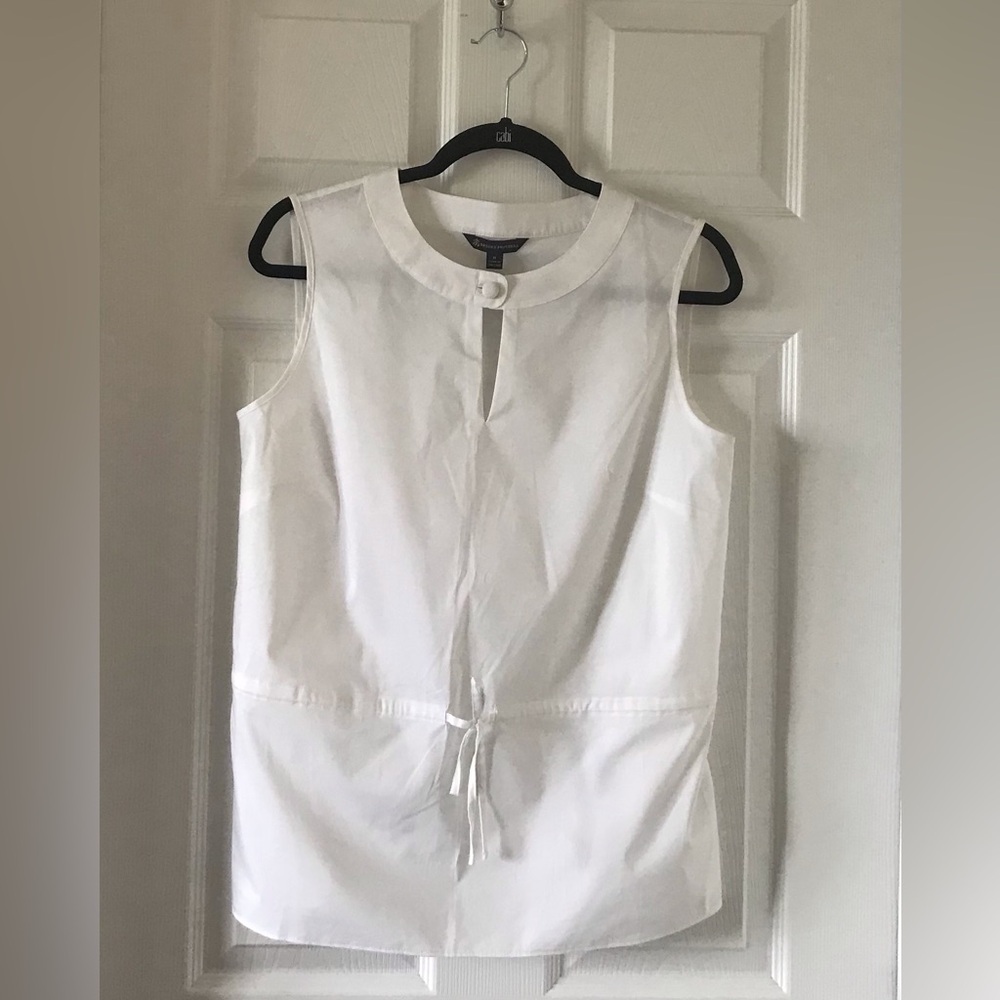 Brooks Brothers White Sleeveless Top - NWT
